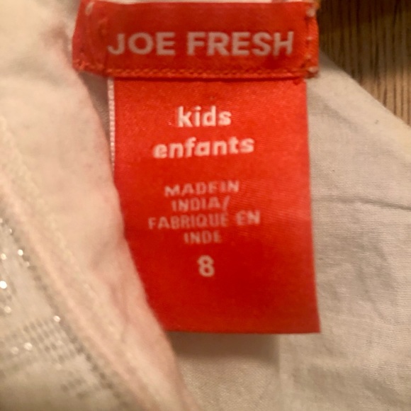 JOE FRESH Kids White Cotton Dress - Picture 2 of 3